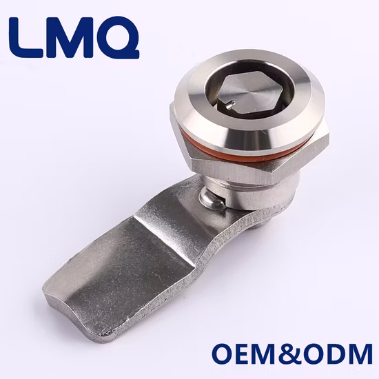 스테인리스 스틸 손잡이와 8mm 정사각형 잠금 실린더를 갖춘 견고한 1/4회전 캠 잠금 장치